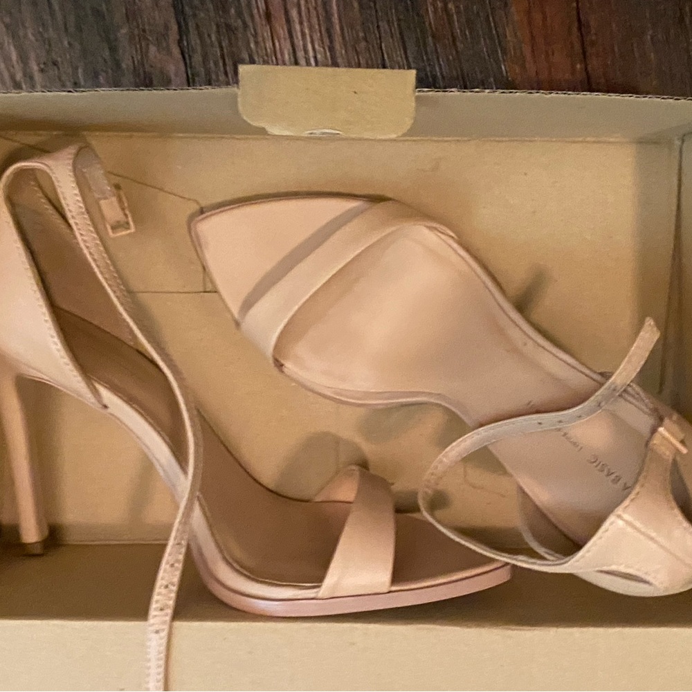 Zara nude heels
